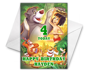 JUNGLE BOOK 2 Personalised Birthday Card - Disney