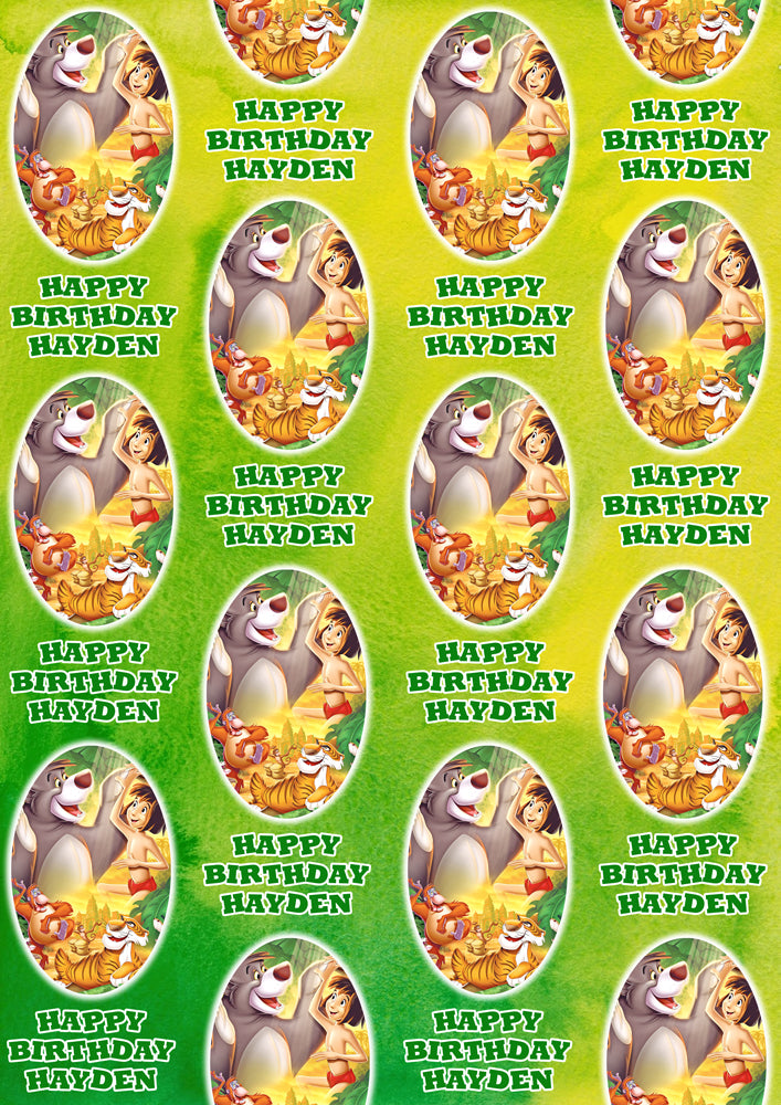 JUNGLE BOOK Personalised Wrapping Paper - Disney