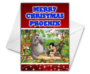 THE JUNGLE BOOK Personalised Christmas Card - Disney