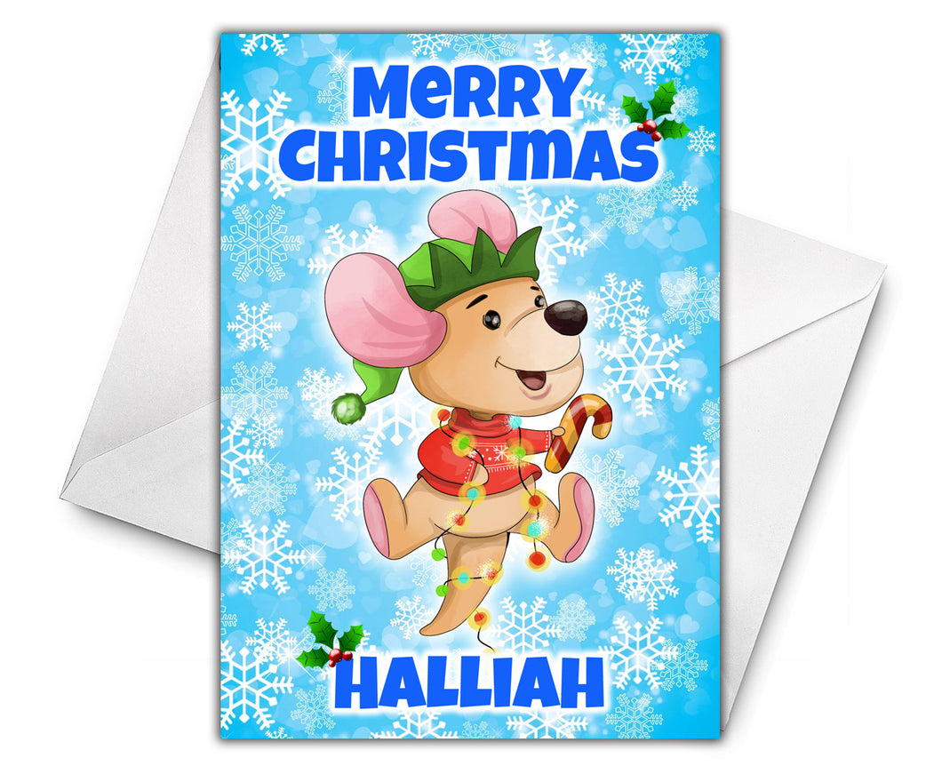 KANGA ROO Personalised Christmas Card - Disney
