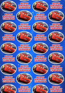 LIGHTNING MCQUEEN Personalised Wrapping Paper - Disney