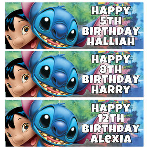 DISNEY STITCH Personalised Birthday Banners - D2