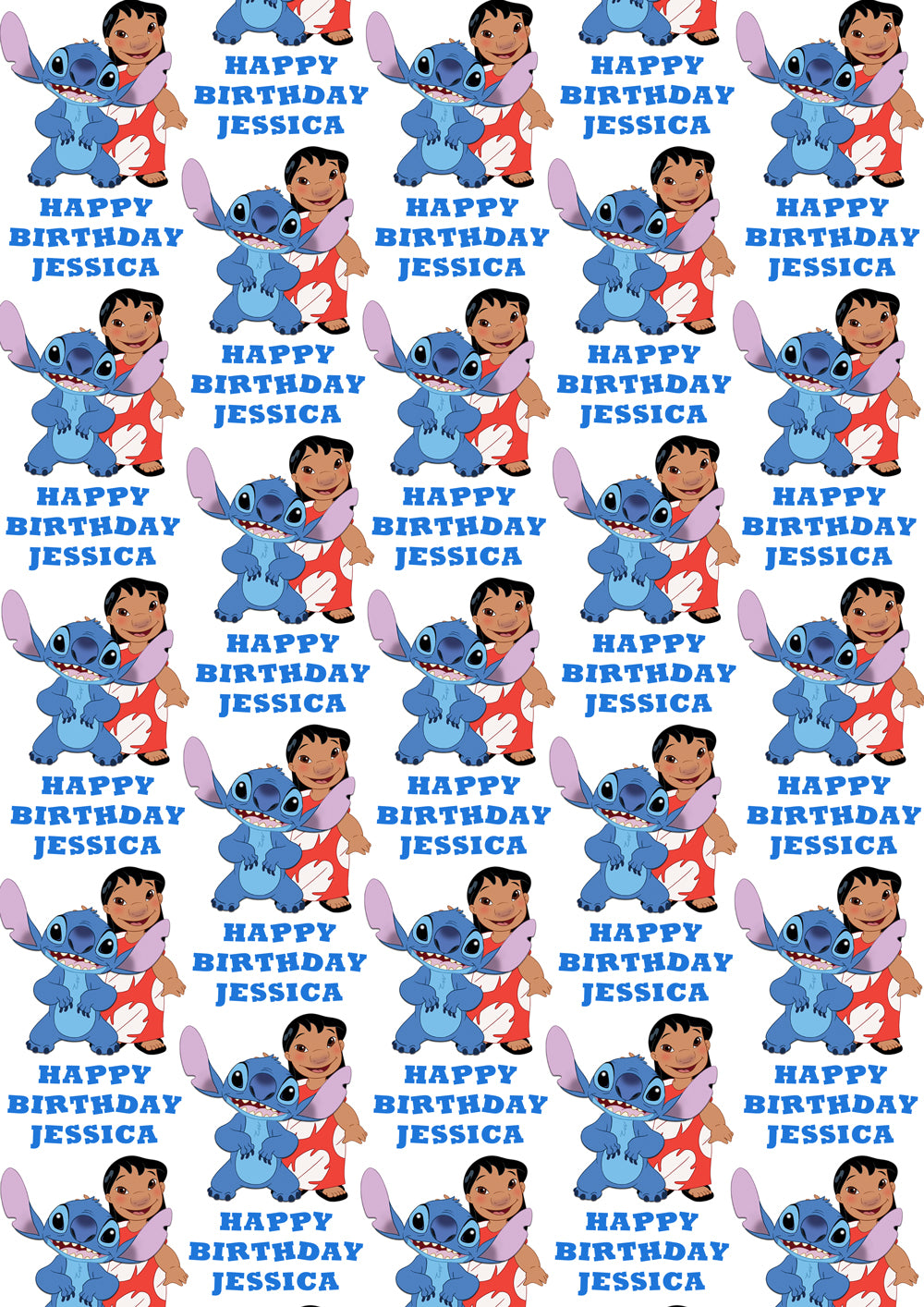 LILO AND STITCH Personalised Wrapping Paper - Disney