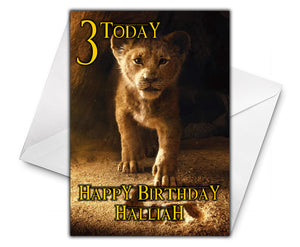 LION KING Personalised Birthday Card - Disney - D4