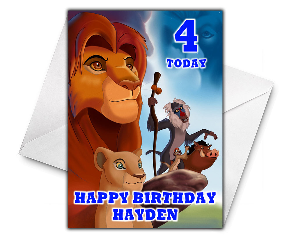 LION KING Personalised Birthday Card - Disney - D5