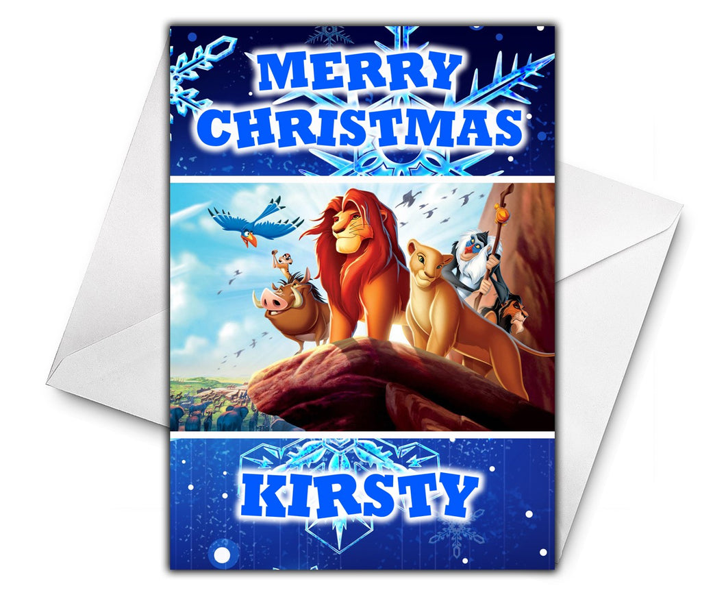 THE LION KING Personalised Christmas Card - Disney