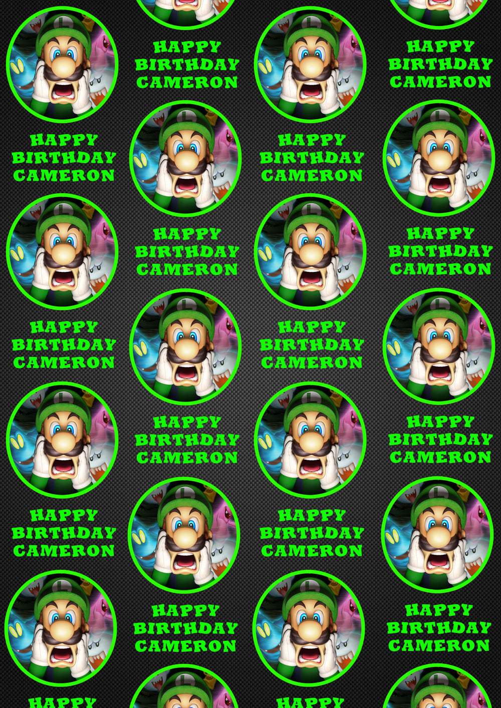 LUIGI Personalised Wrapping Paper