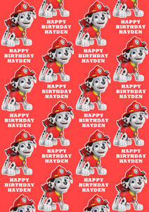 MARSHALL PAW PATROL Personalised Wrapping Paper