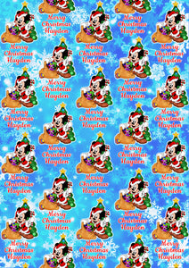 MICKEY MOUSE Personalised Christmas Wrapping Paper D2 - Disney