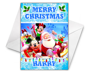MICKEY MOUSE CLUBHOUSE Personalised Christmas Card - Disney