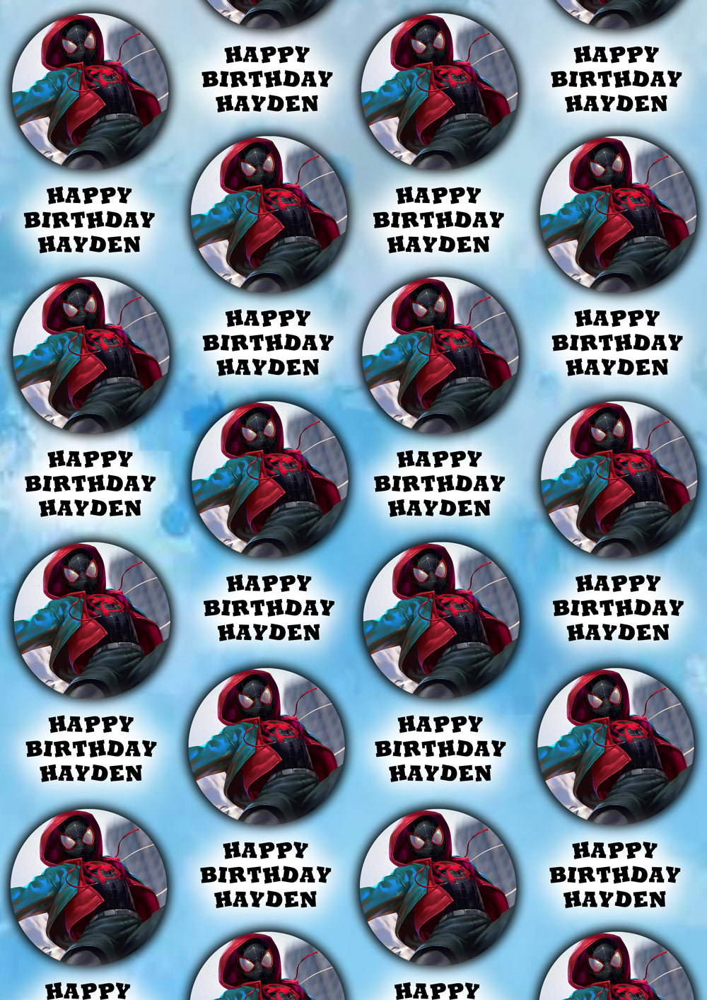 MILES MORALES Personalised Wrapping Paper - D2