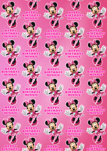 MINNIE MOUSE Personalised Wrapping Paper - Disney - D2