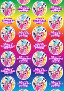 MY LITTLE PONY Personalised Wrapping Paper