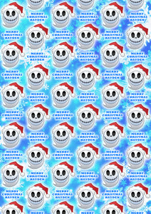 NIGHTMARE BEFORE CHRISTMAS Personalised Christmas Wrapping Paper D2 - Disney