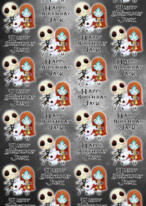 NIGHTMARE BEFORE CHRISTMAS Personalised Wrapping Paper - Disney