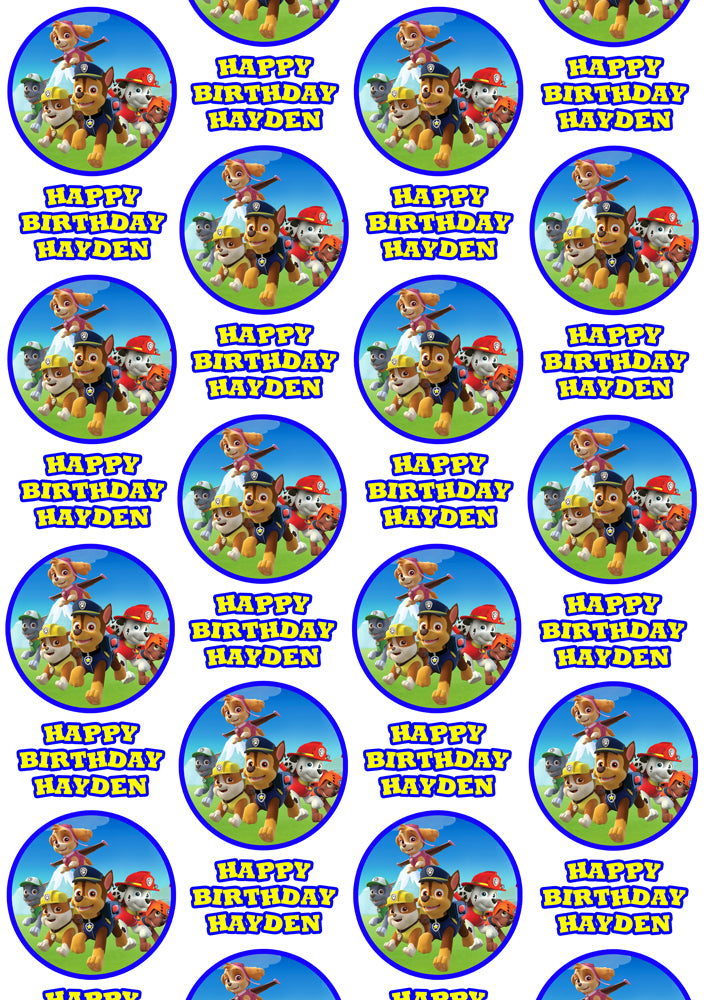 PAW PATROL Personalised Wrapping Paper D2