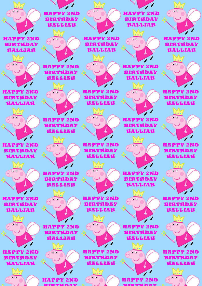 PEPPA PIG Personalised Wrapping Paper