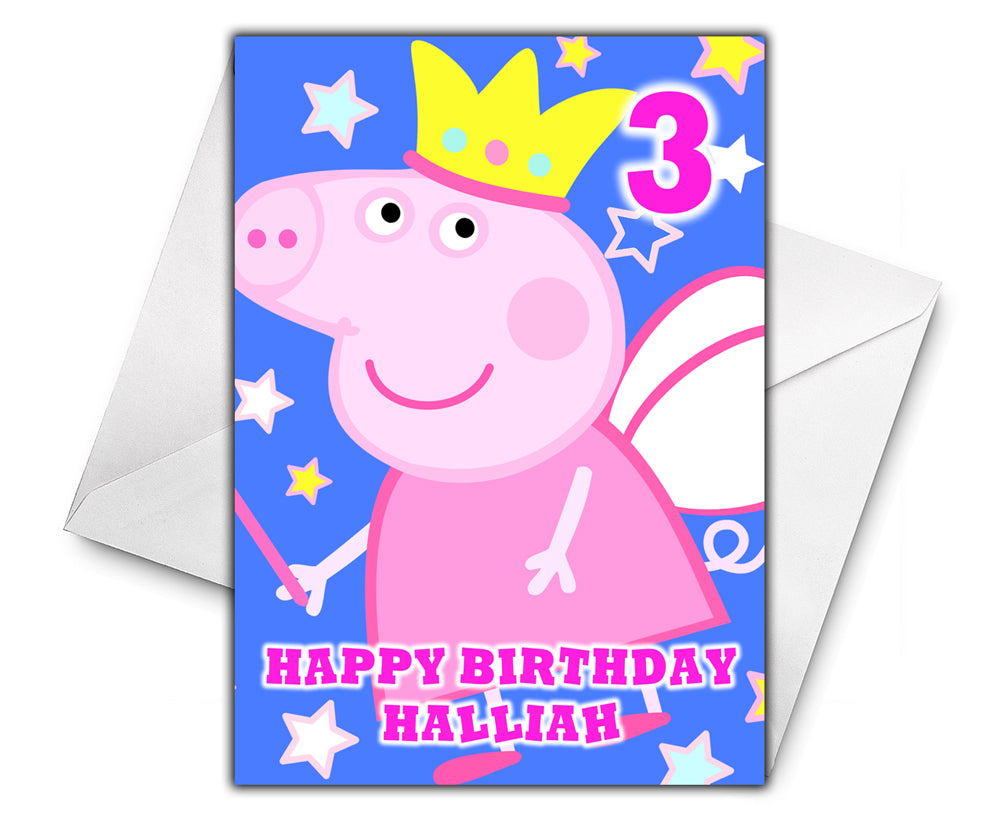 PEPPA PIG Personalised Birthday Card