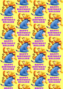 WINNIE THE POOH Personalised Wrapping Paper - Disney