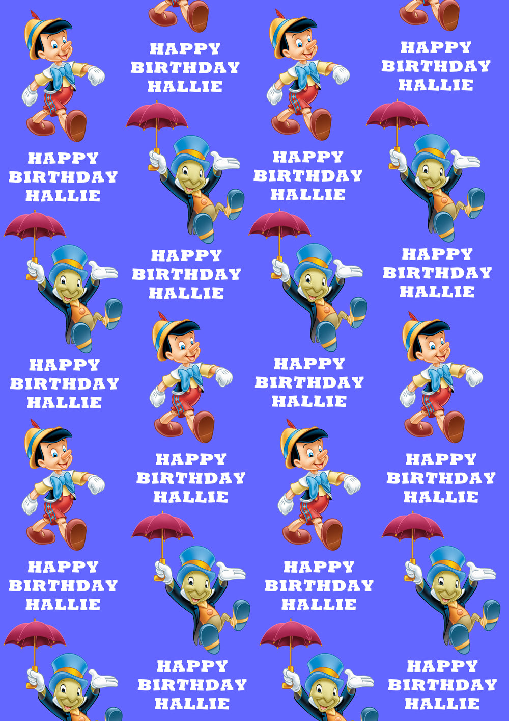 PINOCCHIO Personalised Wrapping Paper - Disney