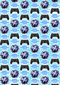 PLAYSTATION Personalised Christmas Wrapping Paper