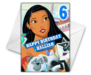 POCAHONTAS Personalised Birthday Card - Disney