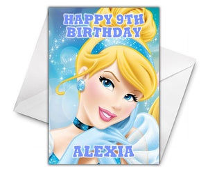 CINDERELLA Personalised Birthday Card - Disney
