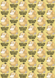 PSYDUCK POKEMON Personalised Wrapping Paper