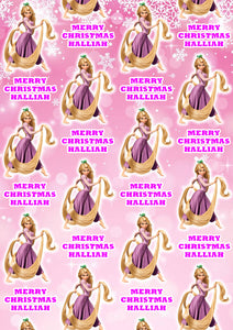 RAPUNZEL TANGLED Personalised Christmas Wrapping Paper D2 - Disney
