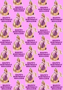RAPUNZEL TANGLED Personalised Wrapping Paper - Disney