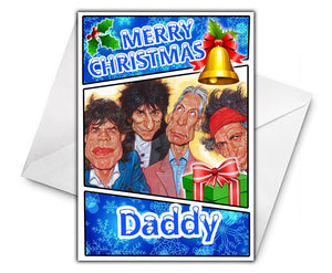 ROLLING STONES Personalised Christmas Card