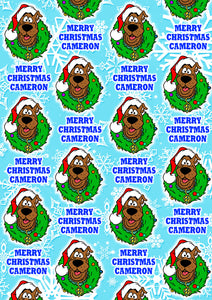SCOOBY DOO Personalised Christmas Wrapping Paper