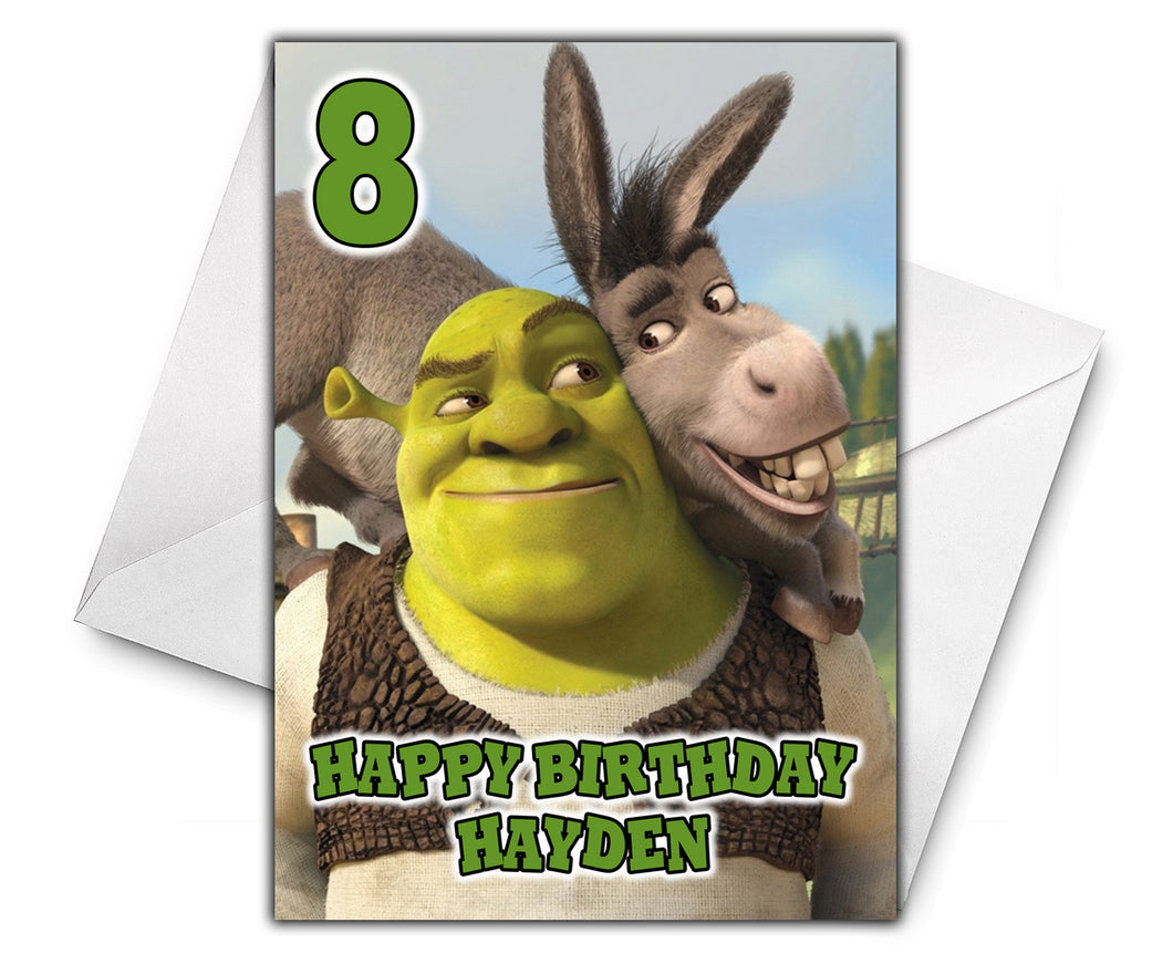 SHREK 2 Personalised Birthday Card