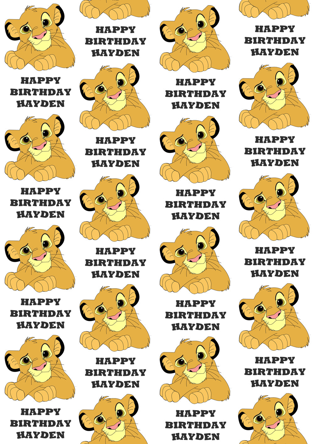 Lion king wrapping paper discount