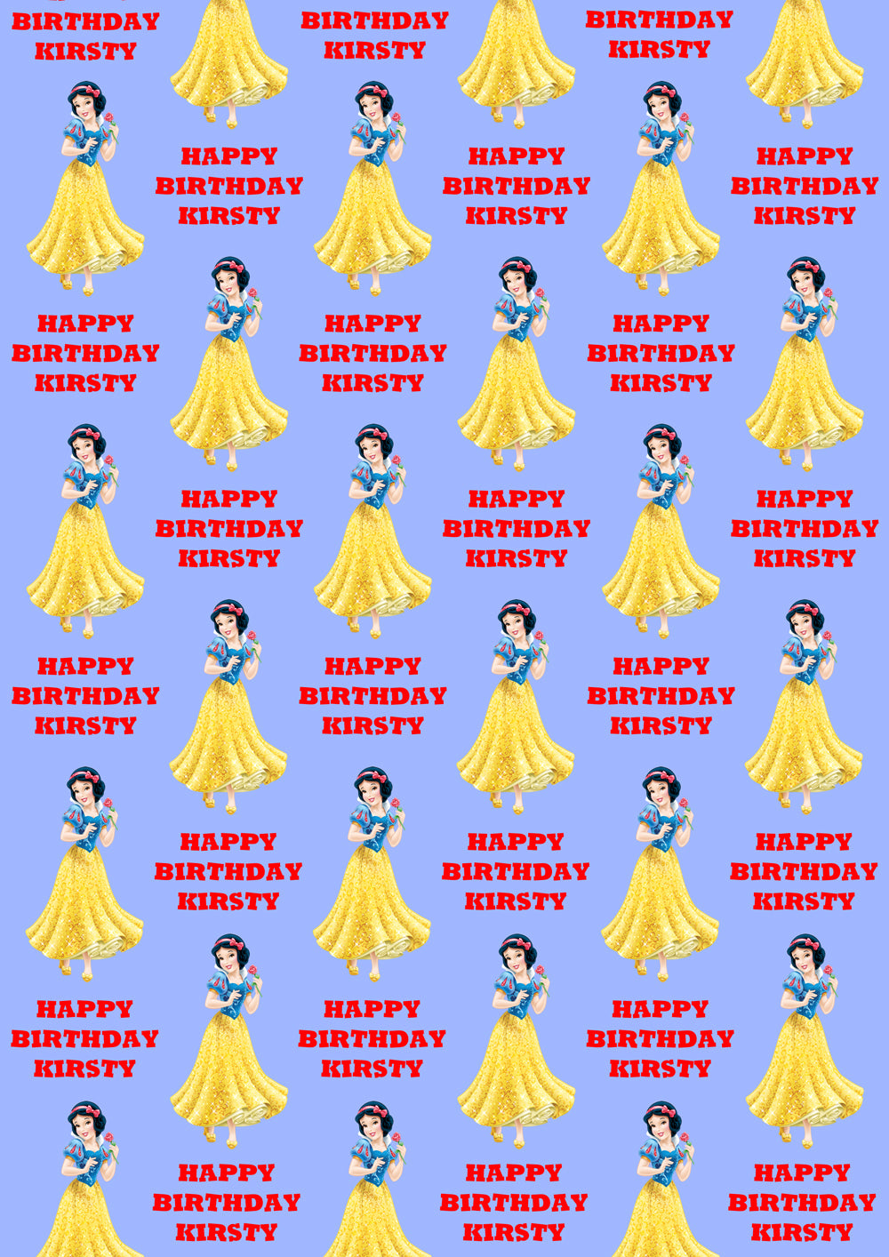 SNOW WHITE Personalised Wrapping Paper - Disney