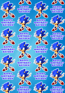 SONIC Personalised Wrapping Paper