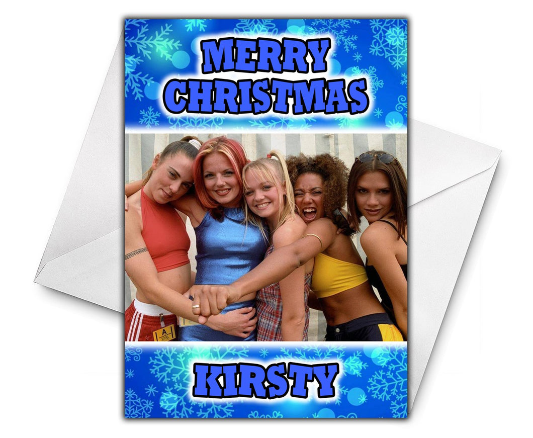 SPICE GIRLS Personalised Christmas Card - D2