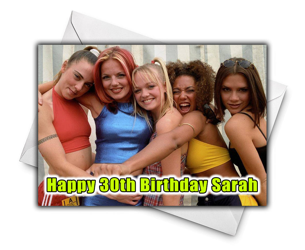 SPICE GIRLS Personalised Birthday Card