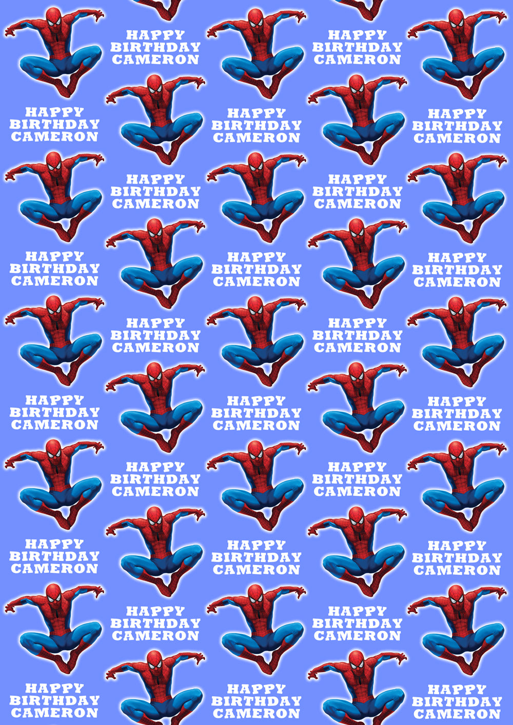SPIDERMAN Personalised Wrapping Paper - D2