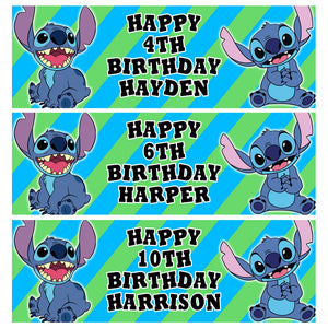 DISNEY STITCH Personalised Birthday Banners - D5