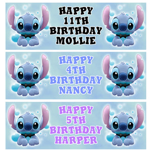 DISNEY STITCH Personalised Birthday Banners - D6
