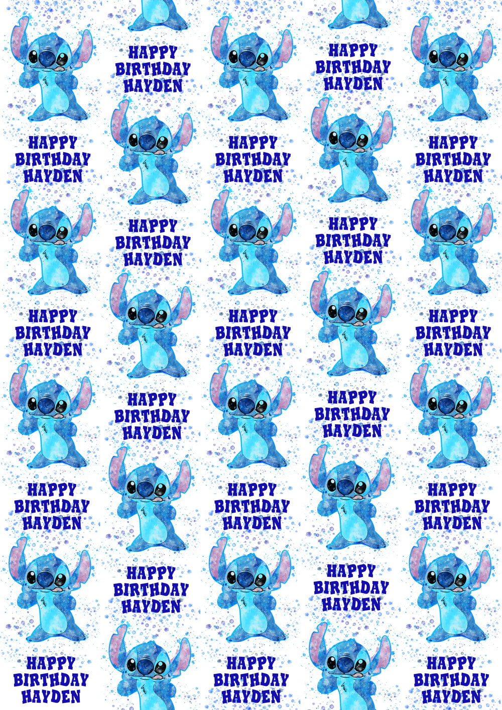 LILO AND STITCH Personalised Wrapping Paper - Disney - D7