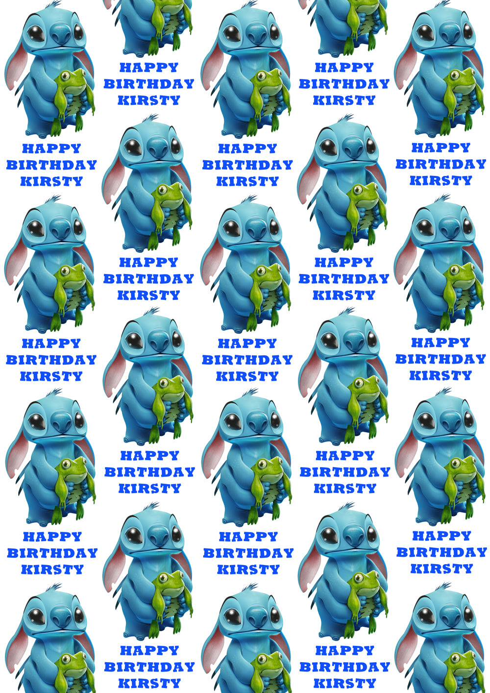 LILO AND STITCH Personalised Wrapping Paper - Disney - D3