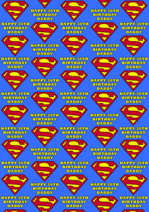 SUPERMAN Personalised Wrapping Paper