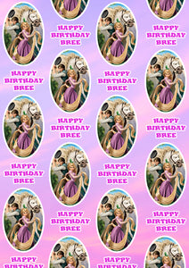 TANGLED Personalised Wrapping Paper - Disney