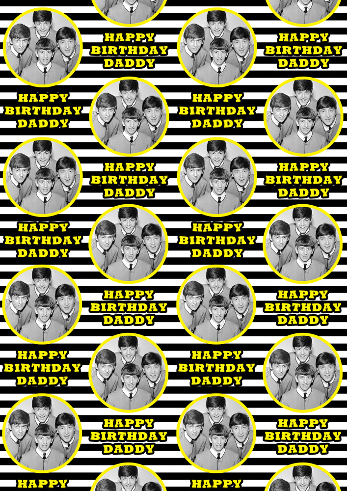 THE BEATLES Personalised Wrapping Paper