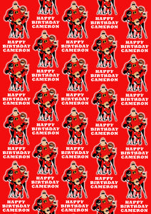 INCREDIBLES Personalised Wrapping Paper - Disney