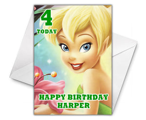 TINKERBELL Personalised Birthday Card - Disney