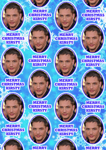 TOM HARDY Personalised Christmas Wrapping Paper