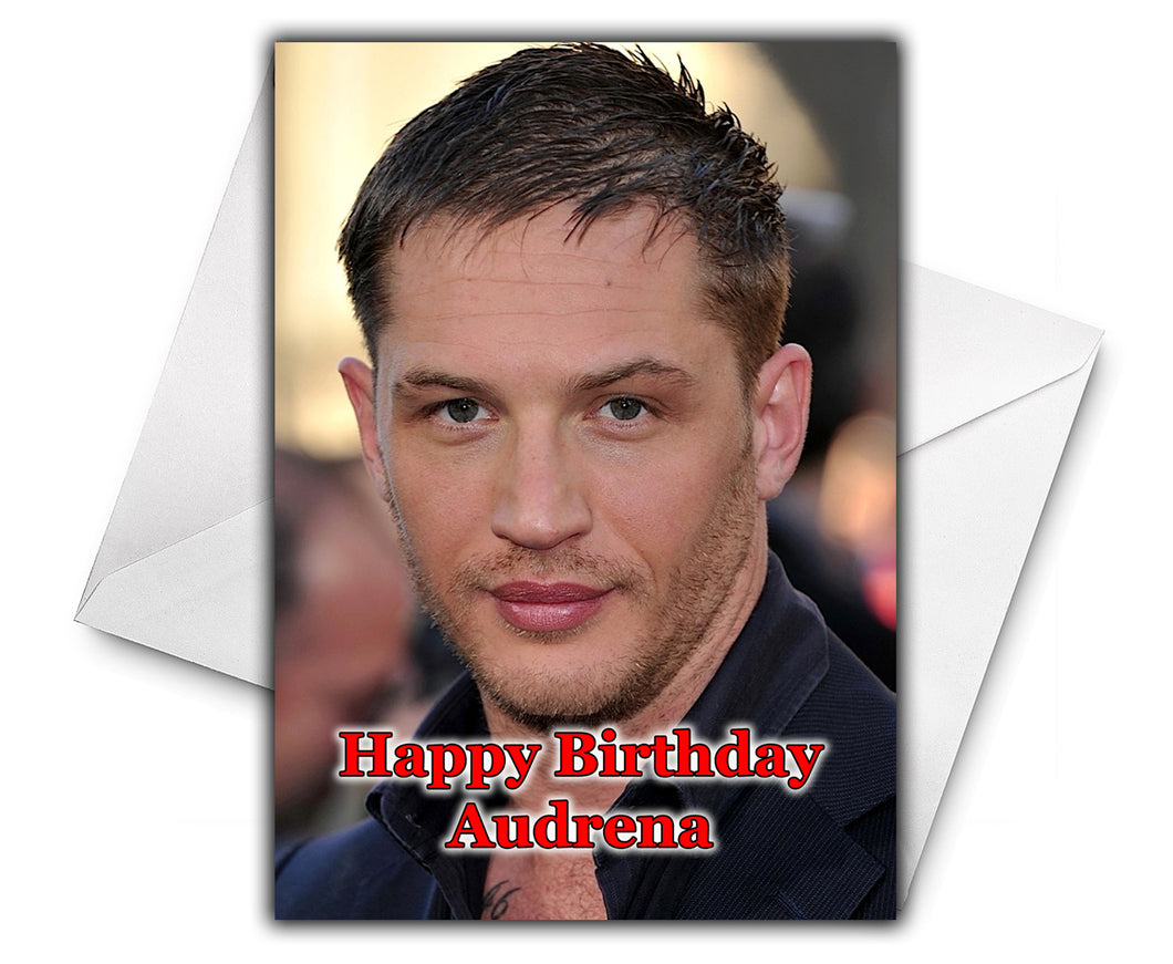 TOM HARDY Personalised Birthday Card - D2
